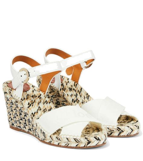 chloe espadrills|chloe espadrille wedges.